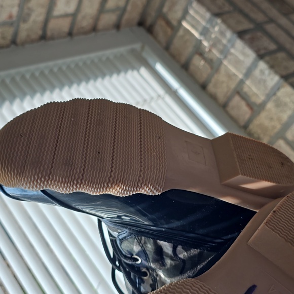 Green and Navy Blue Duck Boots - Picture 2 of 4